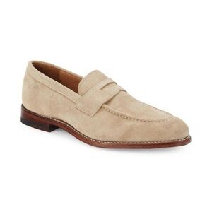 Allen Edmonds Shelby Suede Penny Loafers - Bone, Men’s Size 8.5